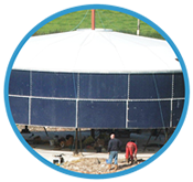 Standard agricultural tanks; Agricultural tanks constructed, cheap and quick to install.